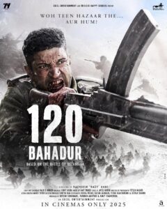 फिल्म ‘120 बहादुर’ के टीजर रिलीज से पहले फरहान अख्तर देंगे मेजर शैतान सिंह को श्रद्धांजलि! 1 फिल्म ‘120 बहादुर’ के टीजर रिलीज से पहले फरहान अख्तर देंगे मेजर शैतान सिंह को श्रद्धांजलि!